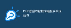PHP底层的数据库编程与实现技巧
