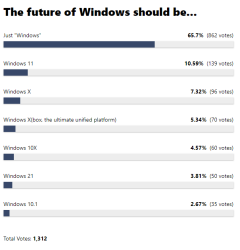 Windows 10后下代操作系统叫什么？网友高票投给Windows