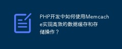 PHP开发中如何使用Memcache实现高效的数据缓存和存储操作？