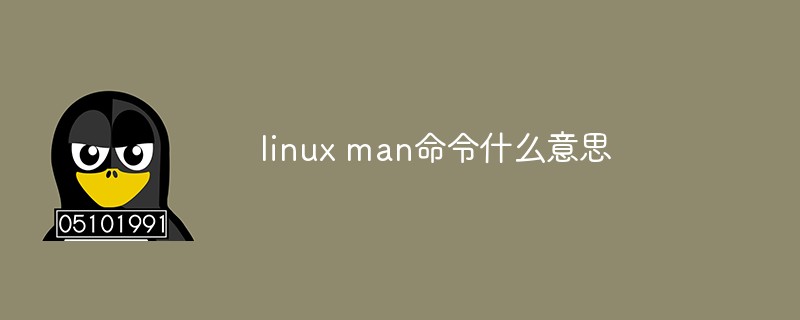linux man命令什么意思