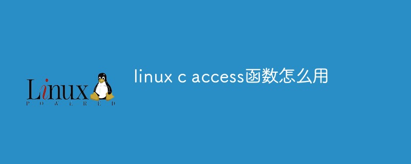 linux c access函数怎么用